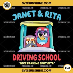 Bluey Janet And Rita Driving School PNG, Nice Parking Spot Rita PNG