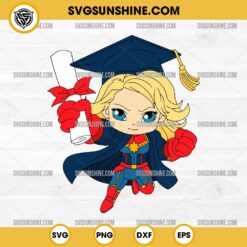 Captain America Marvel Graduation Cap SVG, Superhero Graduation SVG PNG