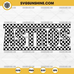 Checkered Astros SVG, Astros SVG, Houston Astros SVG