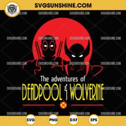 The Adventures Of Deadpool And Wolverine SVG PNG Silhouette Clipart