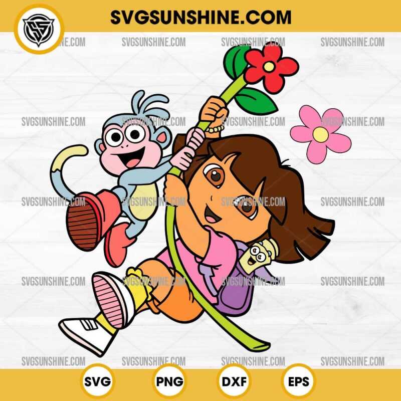 Dora the Explorer SVG DXF EPS PNG Designs Silhouette Vector Clipart