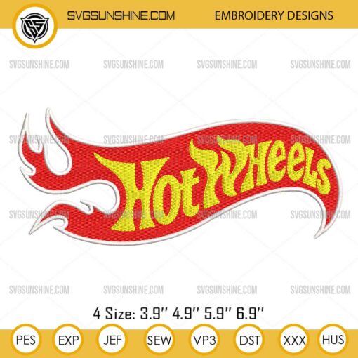 Hot Wheels Machine Embroidery Designs