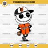 Jack Skellington Baltimore Orioles Baseball SVG, Baltimore Orioles Halloween SVG PNG