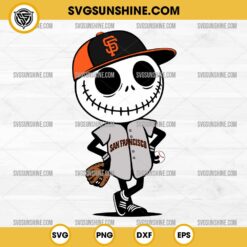 Jack Skellington San Francisco Giants Baseball SVG, San Francisco Giants Halloween SVG PNG