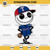 Jack Skellington Texas Rangers SVG, Halloween Texas Rangers Baseball SVG PNG