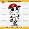 Jack Skellington Washington Nationals SVG, Halloween Washington Nationals Baseball SVG PNG