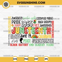 Juneteenth SVG, 1865 Juneteenth SVG, Black History SVG PNG DXF EPS