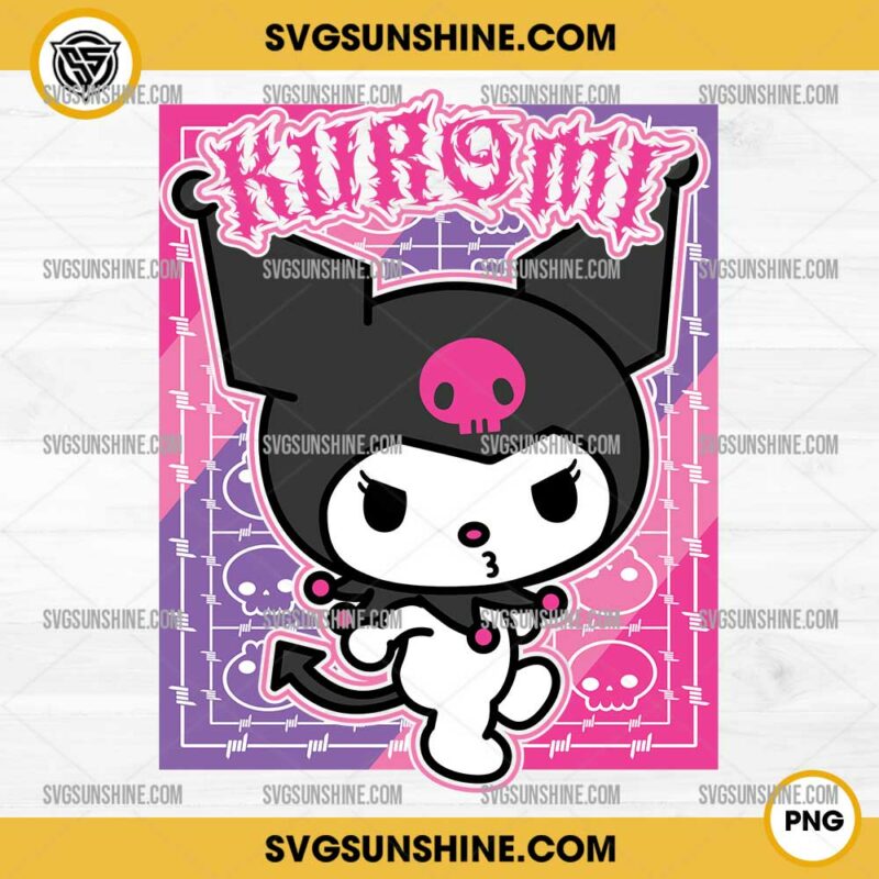 Kuromi SVG PNG Silhouette Clipart