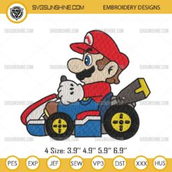 Mario Embroidery Design, Super Mario Bros Machine Embroidery Design File