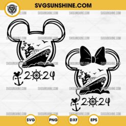 Mickey Minnie Mouse Cruise 2024 SVG, Disney Cruise 2024 SVG Bundle