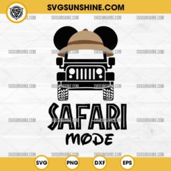 Mickey Mouse Ears Truck Safari Mode SVG, Vacation Trip SVG, Animal Kingdom SVG