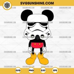 Mickey Stormtrooper SVG, Mickey Star Wars SVG PNG