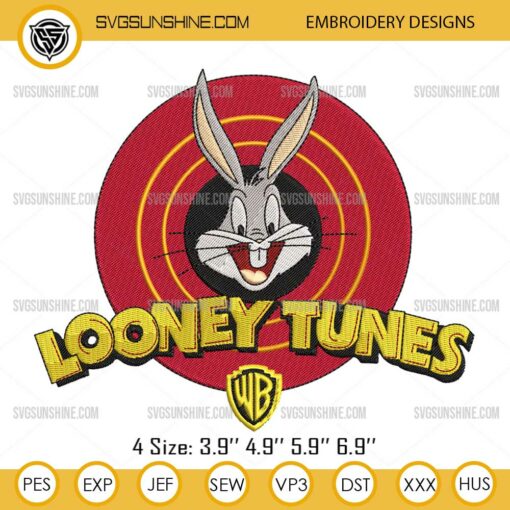 Bugs Bunny Looney Tunes Embroidery Design Files