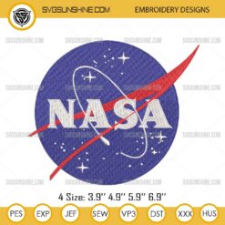 NASA Machine Embroidery Design