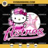 Pink Hello Kitty Houston Astros SVG PNG Vector Clipart