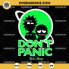 Don't Panic Rick And Morty SVG PNG Silhouette Clipart