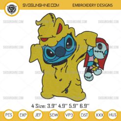 Stitch Oogie Boogie Sally Doll Embroidery Designs, Stitch Halloween Embroidery Files