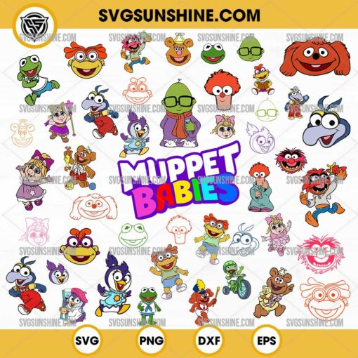 The Muppets Babies SVG Bundle, Baby Muppets SVG, Muppets SVG, The Muppets SVG, Kermit The Frog SVG