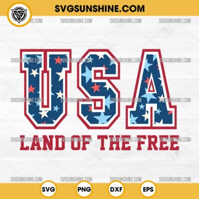 USA Land Of The Free SVG, Happy 4th Of July SVG, Independence Day SVG