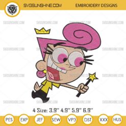 Wanda The Fairly OddParents Embroidery Design
