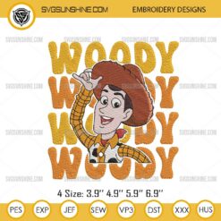 Woody Toy Story Embroidery Design
