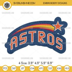 Astros Embroidery Design, Houston Astros Embroidery Designs