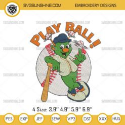 Orbit Houston Astros Mascot Embroidery Design, Astros Orbit Play Ball Baseball Machine Embroidery Design