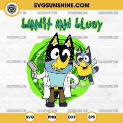 Bandit And Bluey Rick And Morty SVG PNG Designs Silhouette Clipart