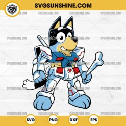 Bluey Gundam SVG, Bluey Robot SVG PNG Vector Clipart