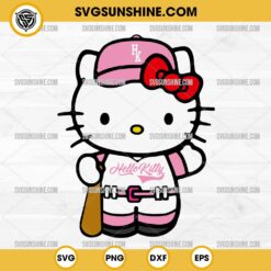 Pink Hello Kitty Baseball SVG, Hello Kitty Houston Astros 2024 SVG