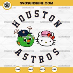 Hello Kitty x Houston Astros Orbit SVG, Houston Astros Hello Kitty SVG, Houston Astros Mascot SVG