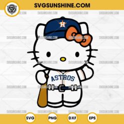 Houston Astros Hello Kitty Night 2024 SVG, Hello Kitty Astros Baseball SVG PNG