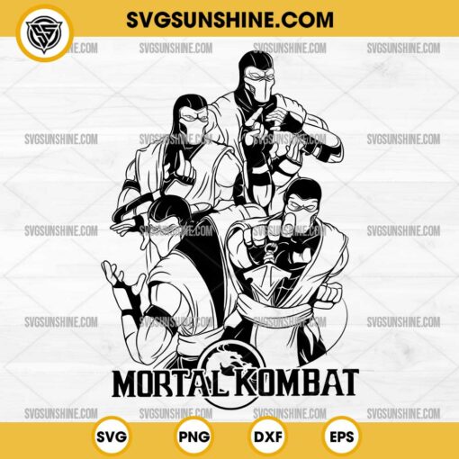 Mortal Kombat SVG PNG Vector Clipart