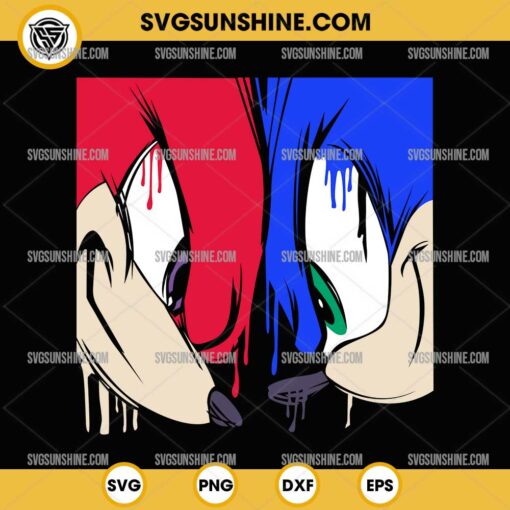 Sonic & Knuckles SVG PNG Silhouette Clipart