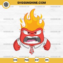 Anger Inside Out 2 SVG PNG Cricut Files