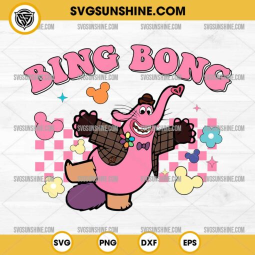 Bing Bong SVG, Inside Out 2 Bing Bong SVG PNG
