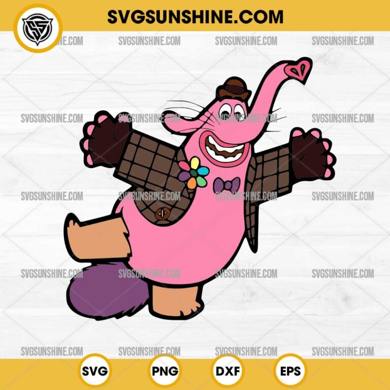Bing Bong Inside Out 2 SVG PNG, Bing Bong Cricut Silhouette Clipart