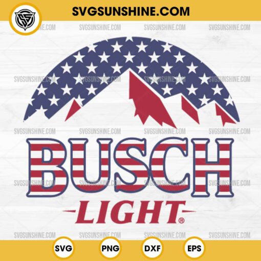 Busch Light 4th Of July SVG, American Busch Light Beer SVG