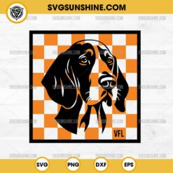 Checkerboard Smokey Tennessee Volunteers SVG PNG