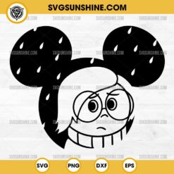 Sadness SVG, Inside Out 2 SVG, Sadness Disney Mouse Ears SVG