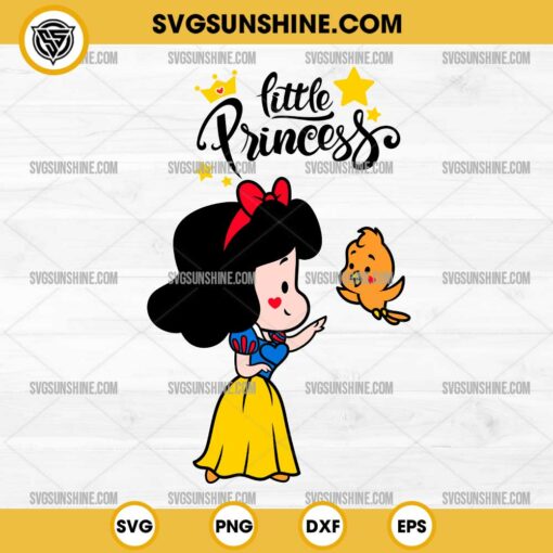 Snow White Little Princess Svg, Chibi Snow White Svg, Disney Princess Svg
