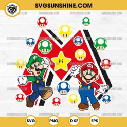 Mario And Luigi SVG, Super Mario SVG, Mario Bros SVG
