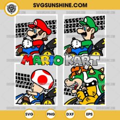 Mario Kart SVG, Super Mario SVG, Mario Kart Characters SVG