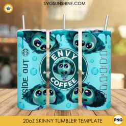 Inside Out 2 Envy Coffee 20oz Tumbler Wrap PNG File