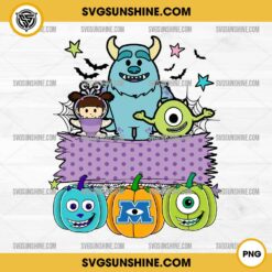 Personalized Monsters Inc Halloween PNG, Cute Halloween Kid Name PNG