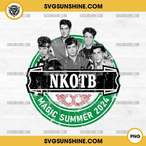 NKOTB Magic Summer 2024 PNG, New Kids on the Block PNG Designs