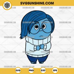 Sadness Inside Out 2 SVG PNG, Sadness Cricut Silhouette Clipart