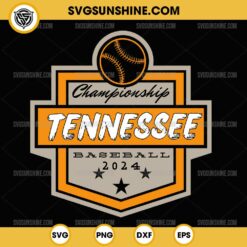 Championship Tennessee Volunteers Baseball 2024 SVG PNG