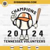 Champions 2024 Tennessee Volunteers SVG PNG, Tennessee Volunteers Baseball 2024 SVG