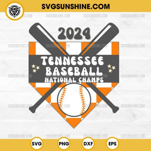 2024 Tennessee Baseball National Champs SVG, Tennessee Volunteers Baseball National Championship SVG
